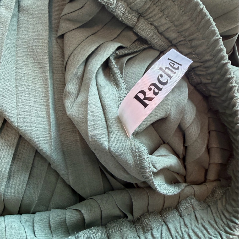 Sage Green Pleated Skirt - Picture 9 of 9
